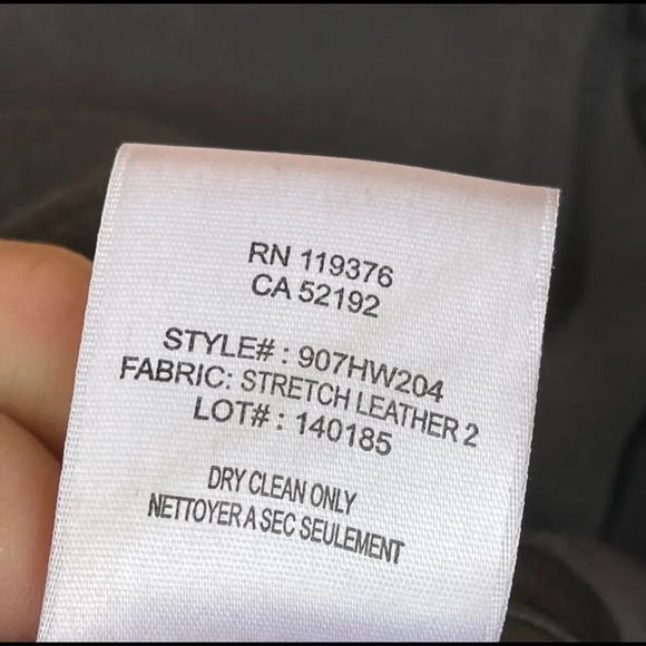 Helmut Lang stretch leather leggings 2 - Picture 11 of 11